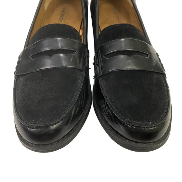Sonoma Black Patent Ortholite Loafers Work Office Career Shoes Closed Toe Size 9 - Picture 2 of 12
